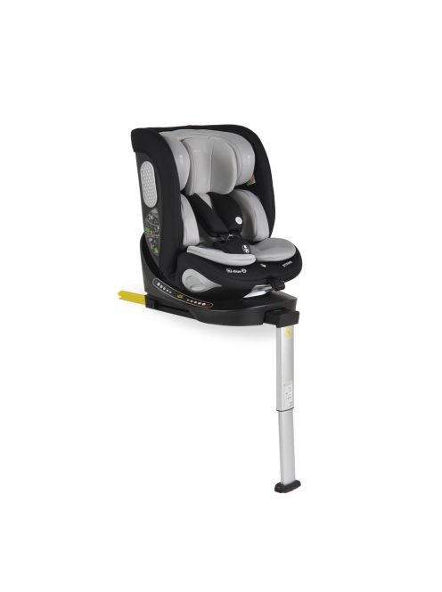 STRIKE autós ülés támasztólábbal, SPS, 360fokban forgatható 40-150cm SSZÜRKE