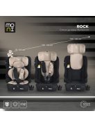 ROCK autós ülés 76-150cm, 2játékkal, pohártartó, belső öv, isofix nélkül BÉZS