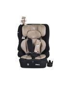 ROCK autós ülés 76-150cm, 2játékkal, pohártartó, belső öv, isofix nélkül BÉZS