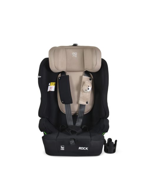 ROCK autós ülés 76-150cm, 2játékkal, pohártartó, belső öv, isofix nélkül BÉZS