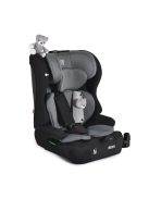 ROCK autós ülés 76-150cm, 2játékkal, pohártartó, belső öv, isofix nélkül SZÜRKE