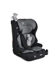   ROCK autós ülés 76-150cm, 2játékkal, pohártartó, belső öv, isofix nélkül SZÜRKE