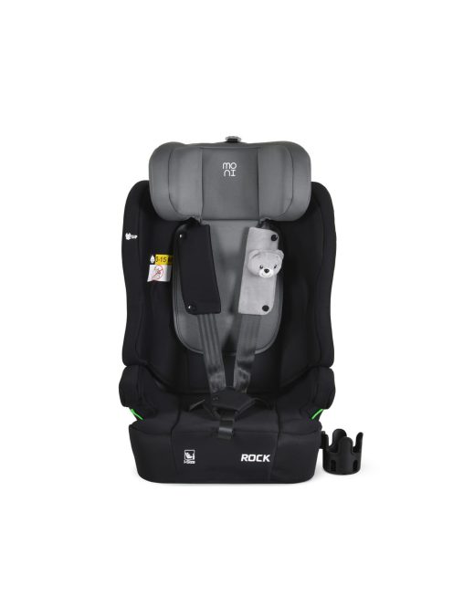ROCK autós ülés 76-150cm, 2játékkal, pohártartó, belső öv, isofix nélkül SZÜRKE