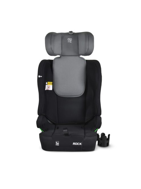 ROCK autós ülés 76-150cm, 2játékkal, pohártartó, belső öv, isofix nélkül SZÜRKE