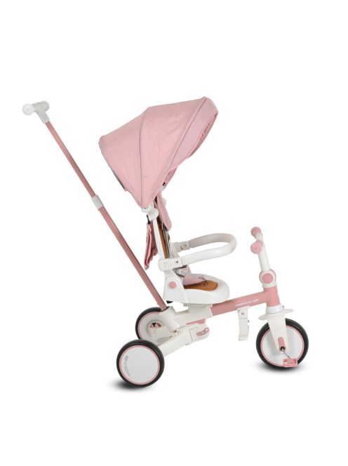 COMPACTO ÚJ 3IN1 tricikli multifunkciós, futóbiciklivé alakítható PINK