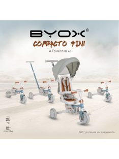   COMPACTO ÚJ 3IN1 tricikli multifunkciós, futóbiciklivé alakítható KÉK