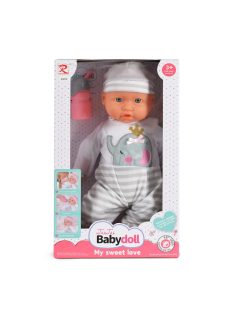 BABA 41 CM fiú baba elefántos ruha CSÍKOS BÉZS