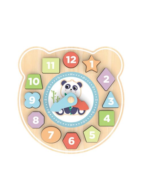 MONI fa puzzle óra pandás PASZTEL