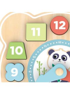 MONI fa puzzle óra pandás PASZTEL
