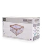 GAMEZONE járóka összecsukható szőnyeggel, 60 labdával 120x120 BÉZS