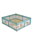 GAMEZONE járóka összecsukható szőnyeggel, 60 labdával 150x200 MENTA