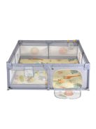 GAMEZONE  járóka összecsukható szőnyeggel, 60 labdával 150x200 SZÜRKE