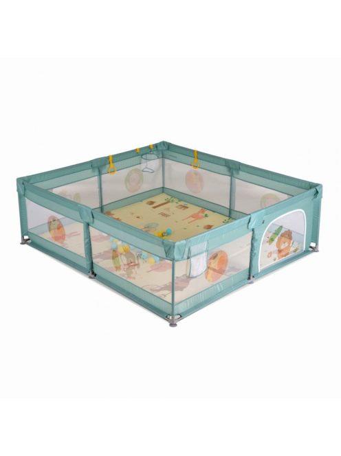 GAMEZONE járóka  összecsukható szőnyeggel, 60 labdával 180x200 MENTA