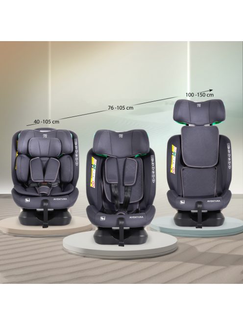 AVENTURA dönthető autósülés 40-150cm SZÜRKE