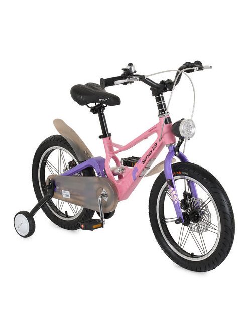 BYOX NitroV9 gyerek kerékpár 16os méret könnyített magnézium vázas PINK