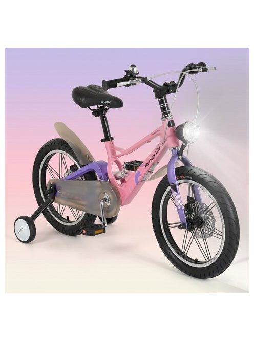 BYOX NitroV9 gyerek kerékpár 16os méret könnyített magnézium vázas PINK