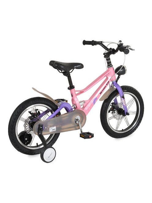 BYOX NitroV9 gyerek kerékpár 16os méret könnyített magnézium vázas PINK