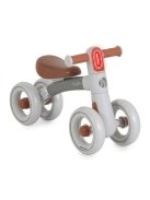 ROLLYBO mini futóbicikli 4 kerekű SZÜRKE/BARNA üléssel