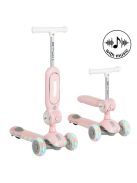 STREETPRO roller 2in1 üléssel, zenél, 30kg-ig PINK