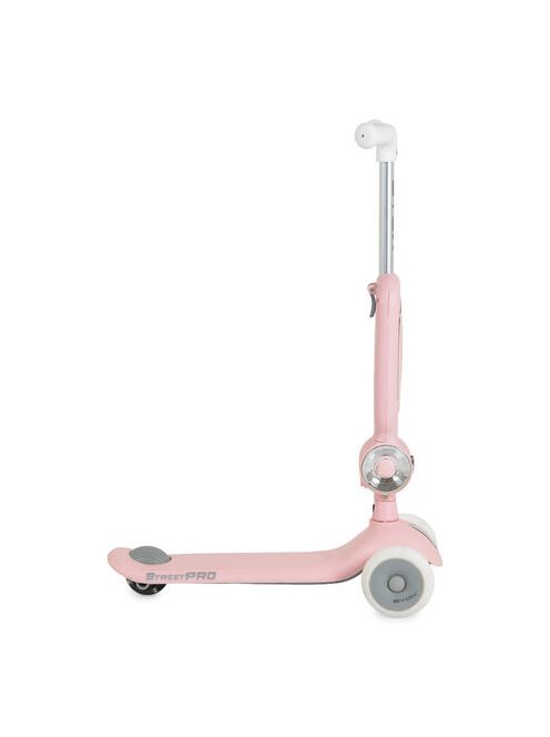 STREETPRO roller 2in1 üléssel, zenél, 30kg-ig PINK