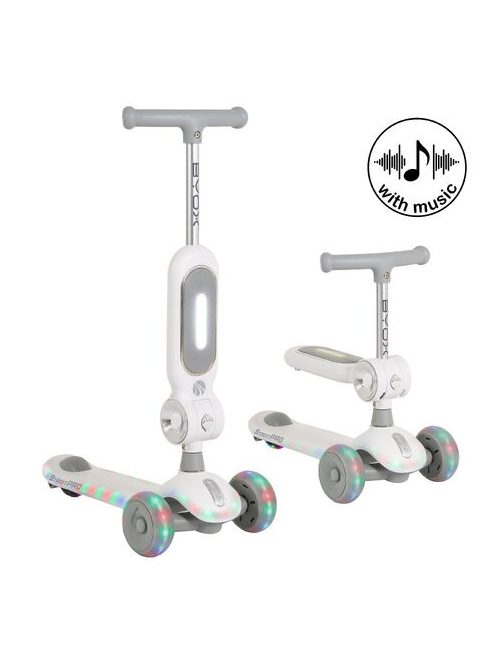 STREETPRO roller 2in1 üléssel, zenél, 30kg-ig SZÜRKE