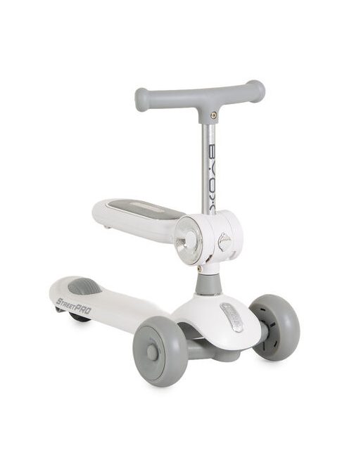 STREETPRO roller 2in1 üléssel, zenél, 30kg-ig SZÜRKE