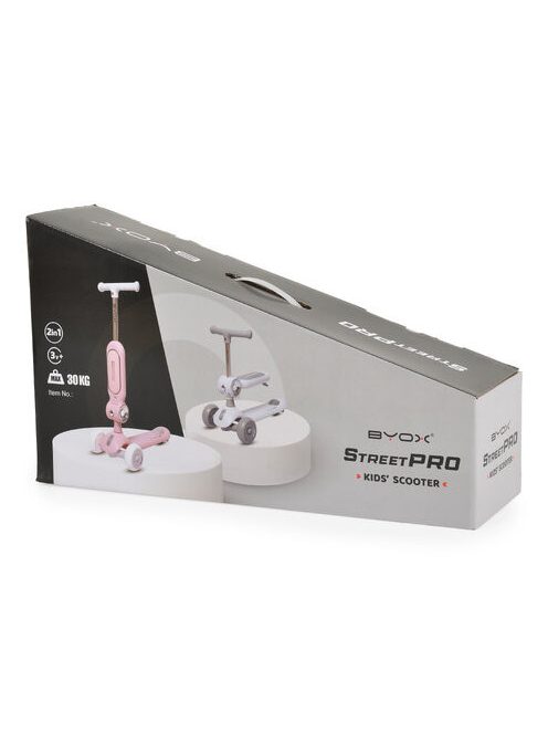 STREETPRO roller 2in1 üléssel, zenél, 30kg-ig SZÜRKE