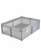GameZone Basic járóka 150x200 lecippzározható oldal, sarokvédő egyszínű SZÜRKE