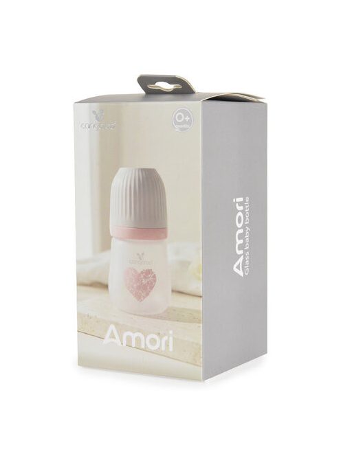 AMORI üveg cumisüveg széles szájú 180ml anticolic PINK