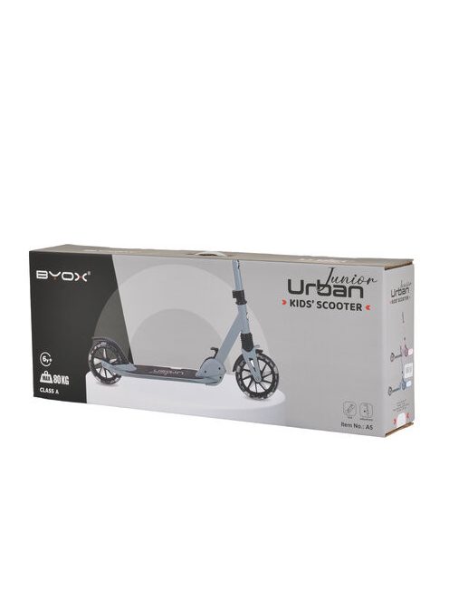 URBAN JUNIOR roller 80 kg-ig, világító kerekekkel, összecsukható KÉK