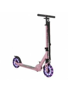   URBAN JUNIOR roller 80 kg-ig, világító kerekekkel, összecsukható PINK