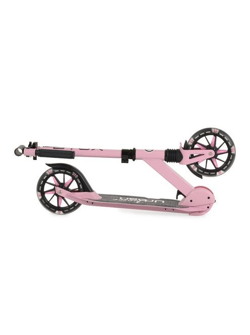URBAN JUNIOR roller 80 kg-ig, világító kerekekkel, összecsukható PINK