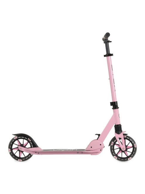URBAN JUNIOR roller 80 kg-ig, világító kerekekkel, összecsukható PINK