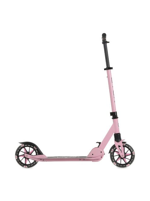 URBAN JUNIOR roller 80 kg-ig, világító kerekekkel, összecsukható PINK