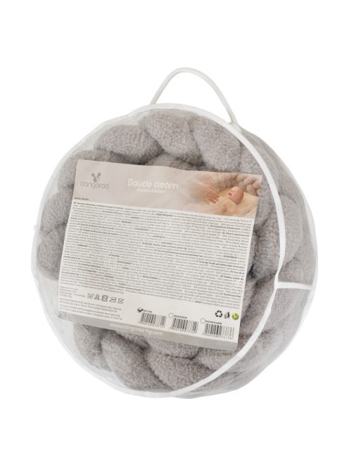 BOUCLE DREAM fonott fejvédő buklé 235x10cm SZÜRKE