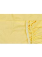 Lepedő kiságyba  gumis szegéllyel 60x120-70x140cm P SÁRGA  