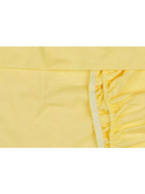 Lepedő kiságyba  gumis szegéllyel 60x120-70x140cm P SÁRGA  