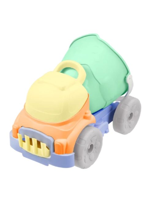 MOCHTOYS homokozó szett 6 részes, vödrös dömperrel PASZTELL ZÖLD/SÁRGA