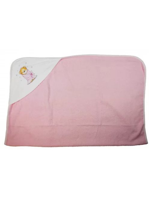 Baba kapucnis törölköző 70x90 RÓZSA
