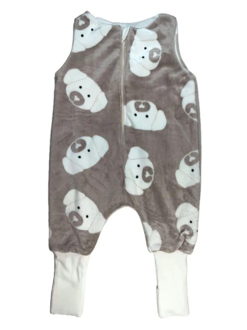 DREAMY - Wellsoft Barna Kutyás Kamáslis Tipegő Hálózsák 98-104