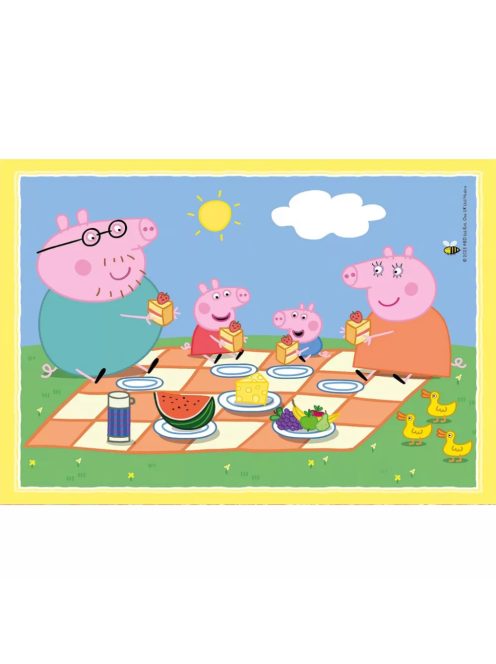 Clementoni Peppa malac Picnic and School 4 az 1-ben puzzle 3+ (8005125215164)
