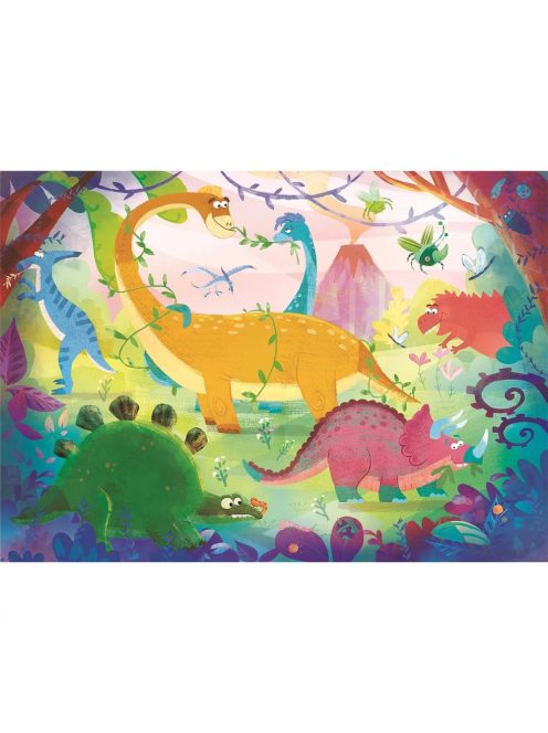 Clementoni Dinoszaurusz Funny 2x20 db-os puzzle 3+ (8005125247554)