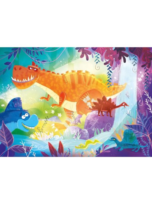 Clementoni Dinoszaurusz Funny 2x20 db-os puzzle 3+ (8005125247554)