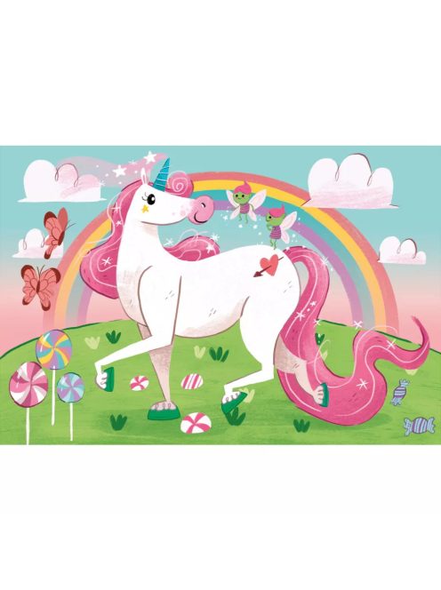 Clementoni Unikornis Believe 2x20 db-os puzzle 3+ (8005125247547)