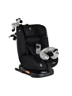  i-MAXX autós ülés,  isofix, forgatható, 2 plüss+párna 40-150cm FEKETE