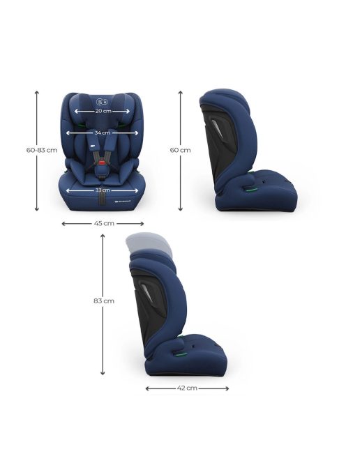 Kinderkraft gyerekülés és ülésmagasító Comfort Up II PLUS i-Size 76-150cm navy