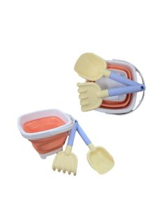   MOCHTOYS összecsukható szett: vödör, lapát, gereblye NARANCS 