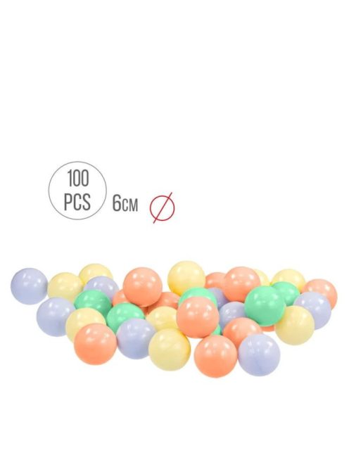 MOCHTOYS 100 db-os labda hálóban PASZTEL 10964