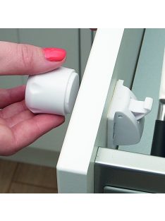  Clippasafe Mágneses fiók-, és szekrényzár 2db  1 kulcs fehér 71/4