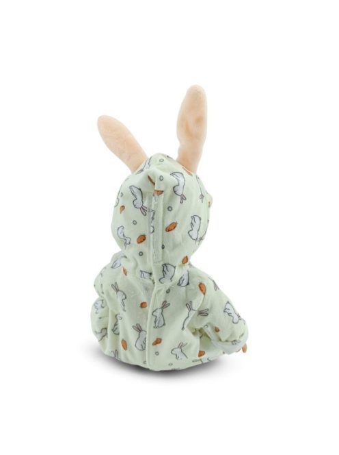 BABA 30cm újszülött nyusziruhában kismacival+cumi